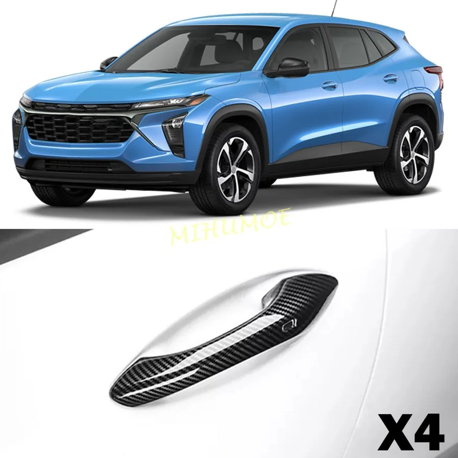 

Накладки на внешние дверные ручки под карбон для Chevrolet Trax 2024 2025 2026 с бесключевым доступом, 4 шт.