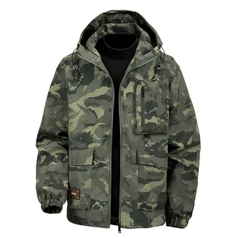 Men's Warm Camouflage Hooded Jacket 1