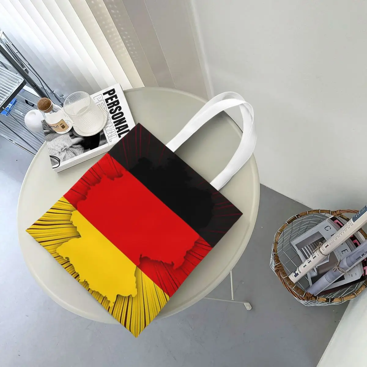 German Eagle Shopping Bags Canvas The Tote Bag Reusable for Girls Shoulder Tote Travel Handbag