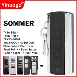 SOMMER Pearl Vibe Twin Status Slider+ Twin+ 4018 4019 TX55-868-4 TRX55-868-4 TX40-868-4 Garage Door / Gate Remote Control 868MHz