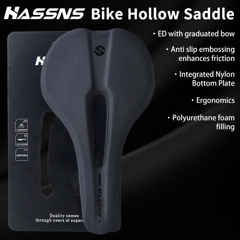 

HASSNS Удобное седло MTB — эргономичное велосипедное сиденье для езды на горном велосипеде