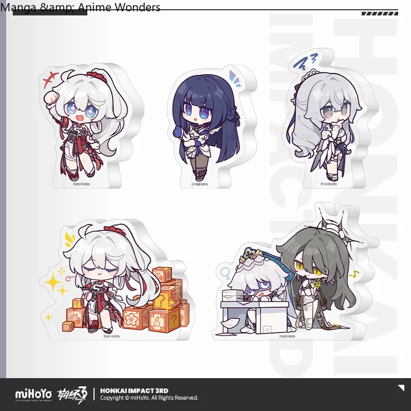 

Предпродажа Sunsyea Honkai Impact 3rd Official Merch miHoYo Original Authentic XGQX Series Q Version Толстая акриловая подставка Kiana