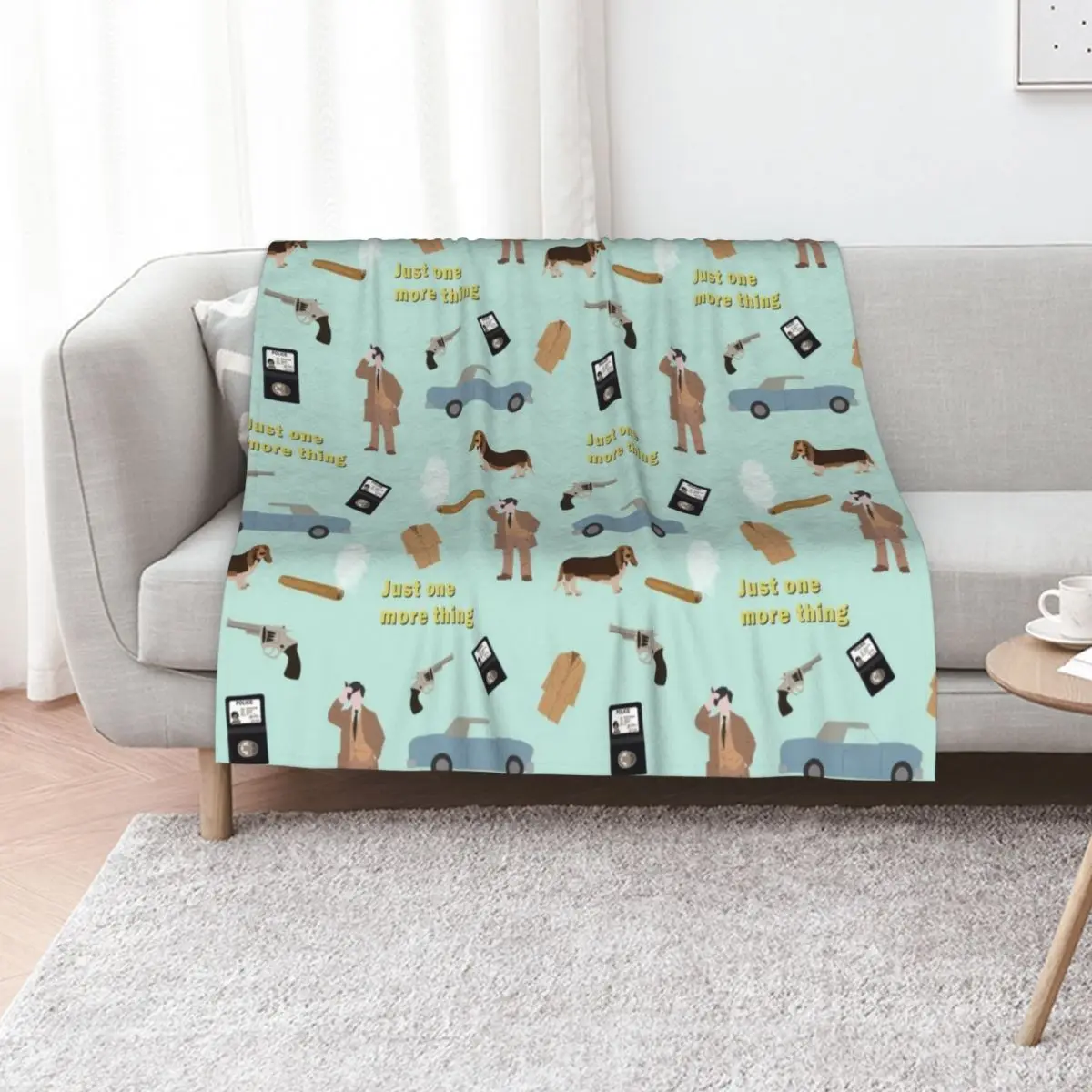 Columbo inspired collage Throw Blanket Tourist Decorative Sofas Flannel Fabric Winter beds Beautifuls Stuffeds Blankets