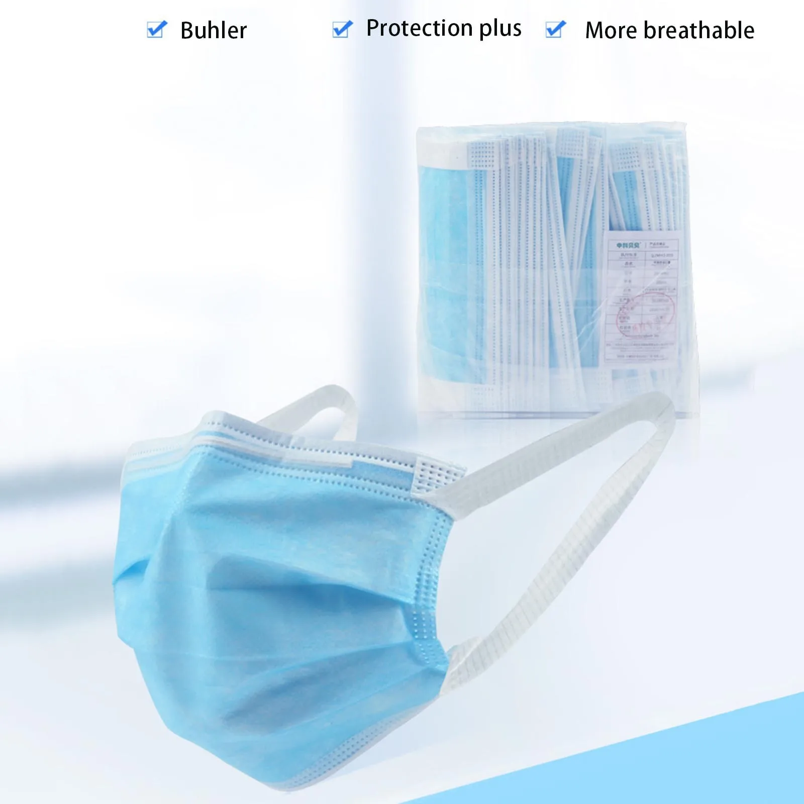 أقنعة الفم 3-layer المضادة للغبار Mascarillas المتاح أقنعة القماش غير المنسوجة مرونة الأذن حلقة قناع الوجه الواقي #5