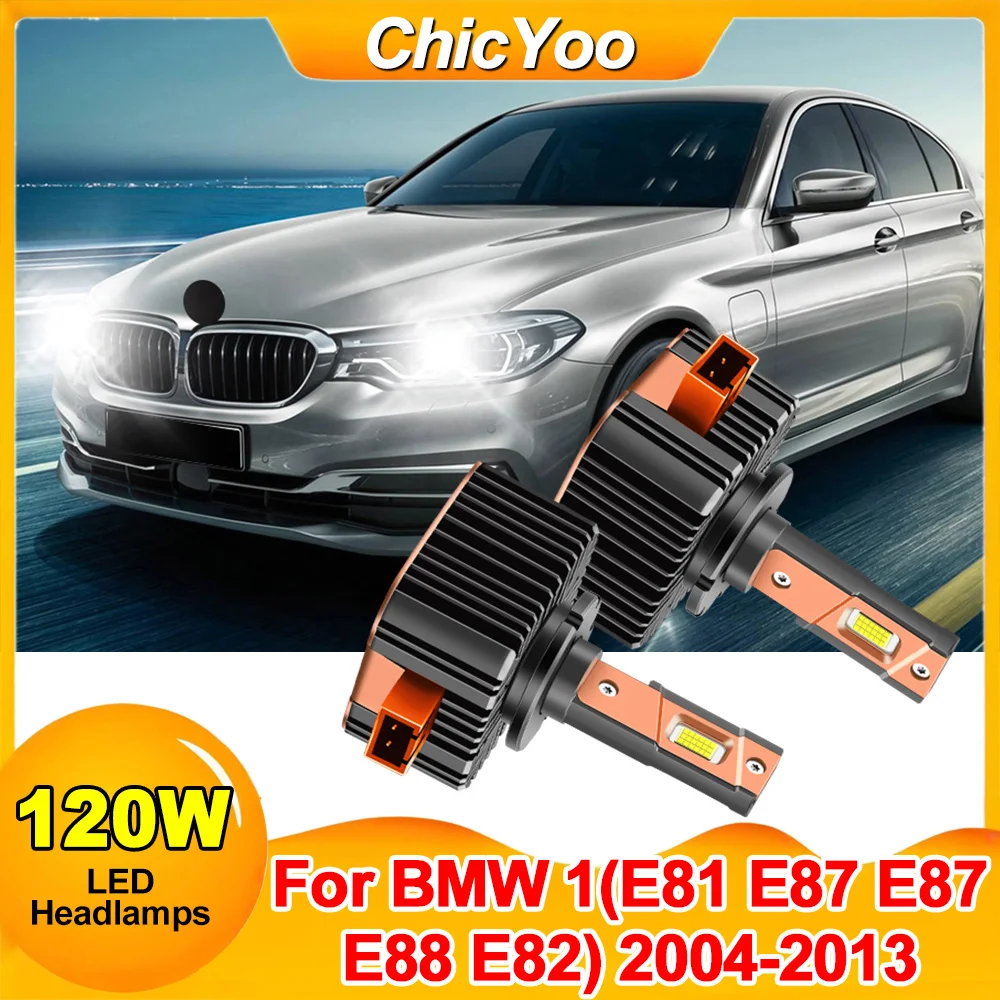 

2X Super White D1S Auto HID ксеноновые фары Canbus светодиодные фары 30000LM 120W 6000K для BMW 1 (E81 E87 E87 E88 E82) 2004-2013