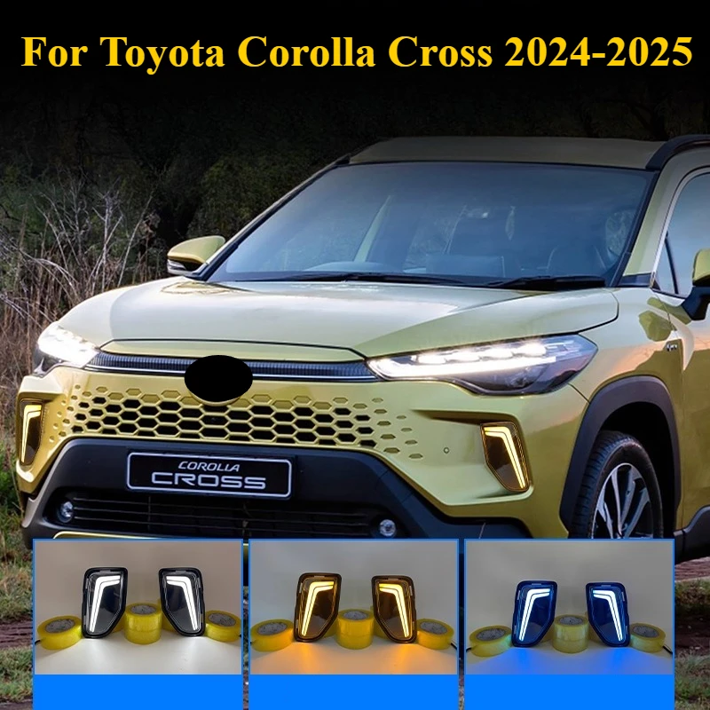 

For Toyota Corolla Cross 2024-2025: Tri-Mode LED Fog Lamps - Sequential Turn Signals & IP68 Waterproof (OEM Fit)​​