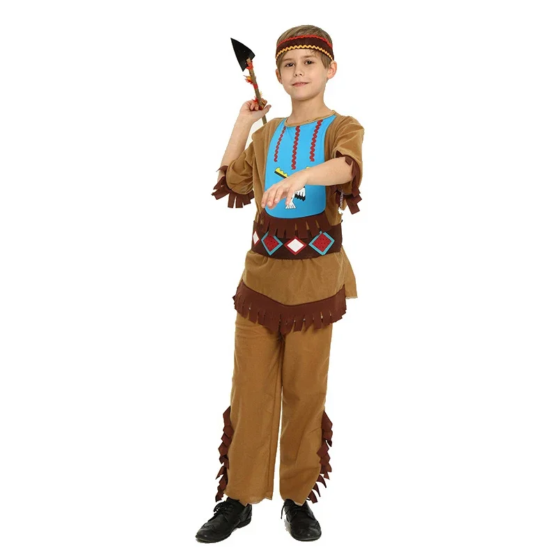 2024 Girl Child Dream Catcher Indian Archers Fancy Dress Up Purim Cosplay Boy Native Western American Halloween Costume For Kids