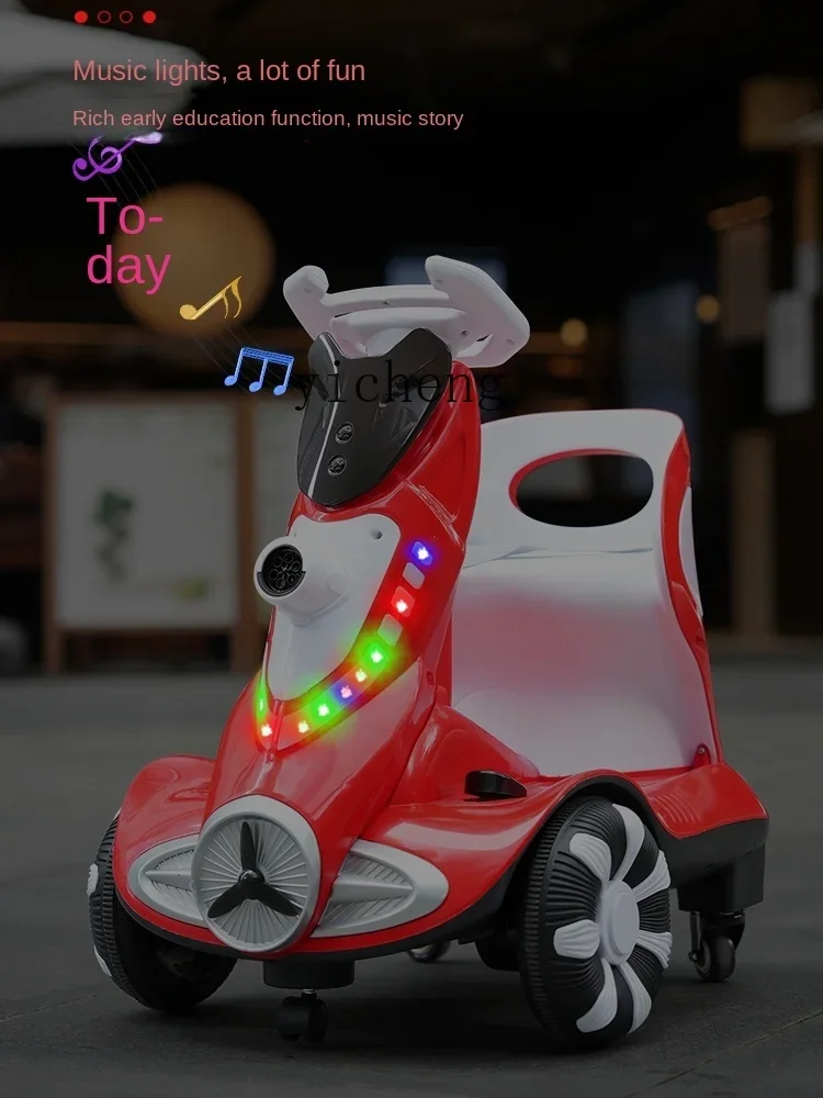 Carro elétrico infantil xl, máquina de bolhas, equilíbrio, meninos e meninas, carro de brinquedo com controle remoto, carro de deriva de quatro rodas