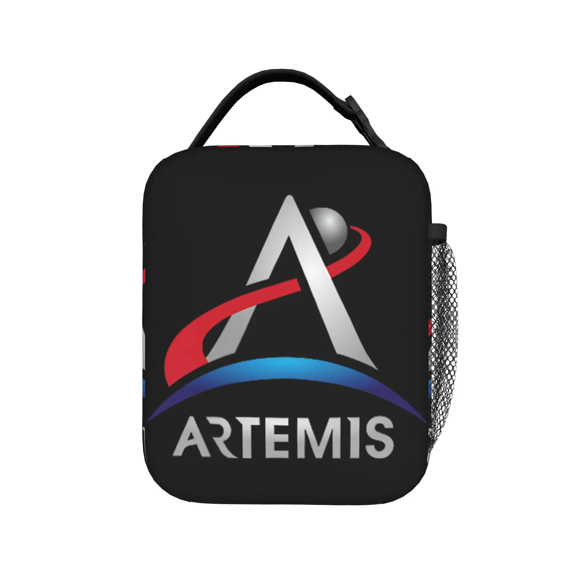 Artemis Return to The Moon Program Space Exploration Lunch Bag Lunch Box For Men Portable Cooler Bag Thermal Tote Handbags
