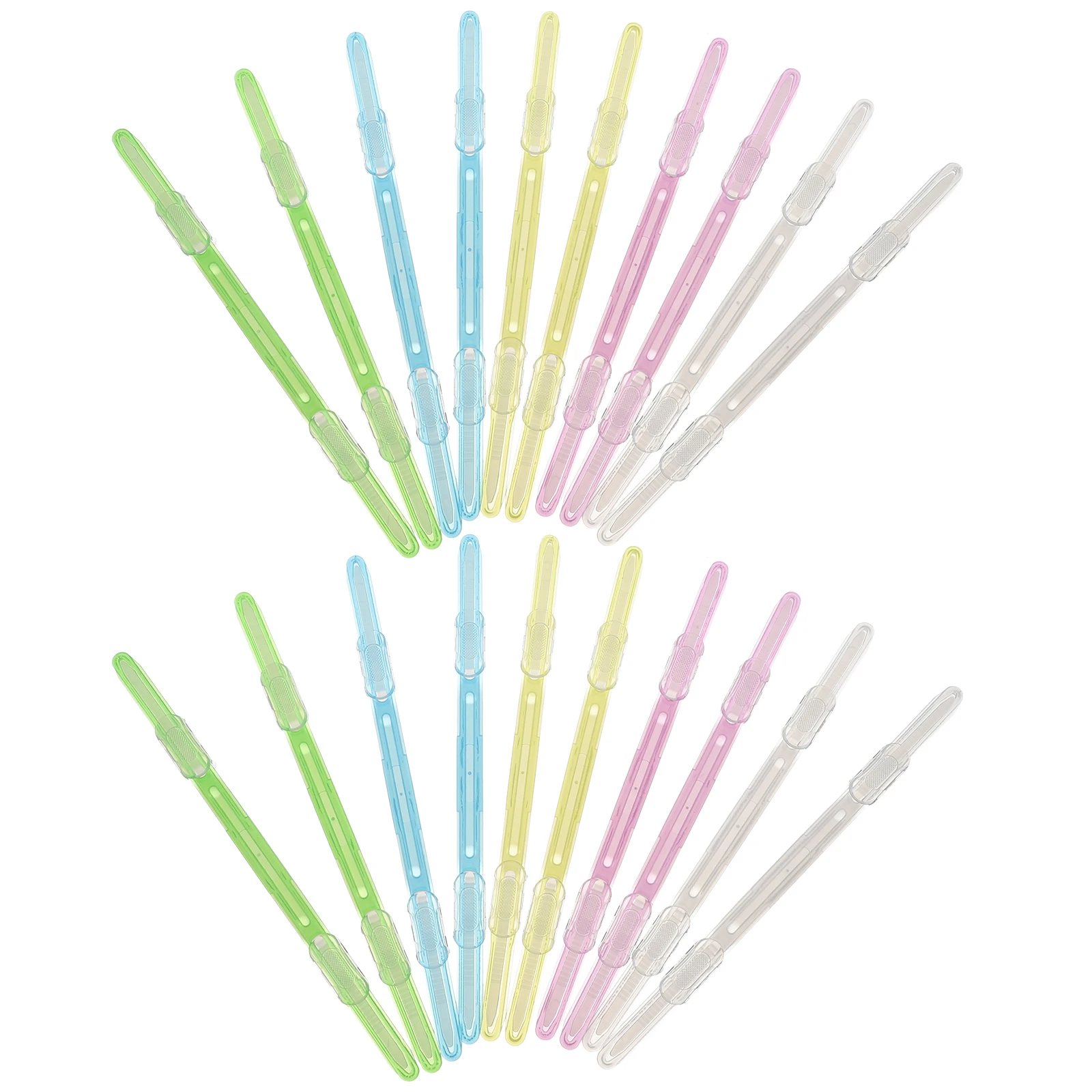 

Plastic Bookbinding Clips Ergonomic Design Strong Clamping Force Ideal School Office Colored Paper Binder Folder