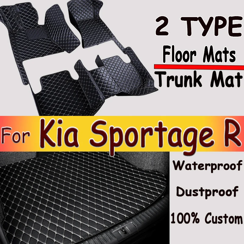 Car Floor Mats For Kia Sportage R 2011 2012 2013 2014 2015 2016 2017 Custom Auto Foot Pads Carpet Cover Interior Accessories