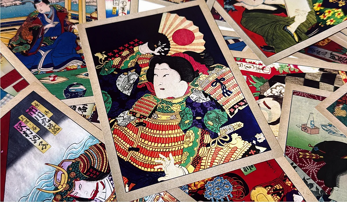30Pcs Toyohara Kunichika Ukiyo-e Painting Postcards Retro Japanese Style Greeting Card DIY Home Wall Decor Gift DIY Art Lovers image 4