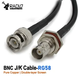 RG58 BNC male to BNC female Straight Pigtail Jumper extension Cable FPV for HD-SDI 3G-SDI Vedio CCTV Camera Camcorder