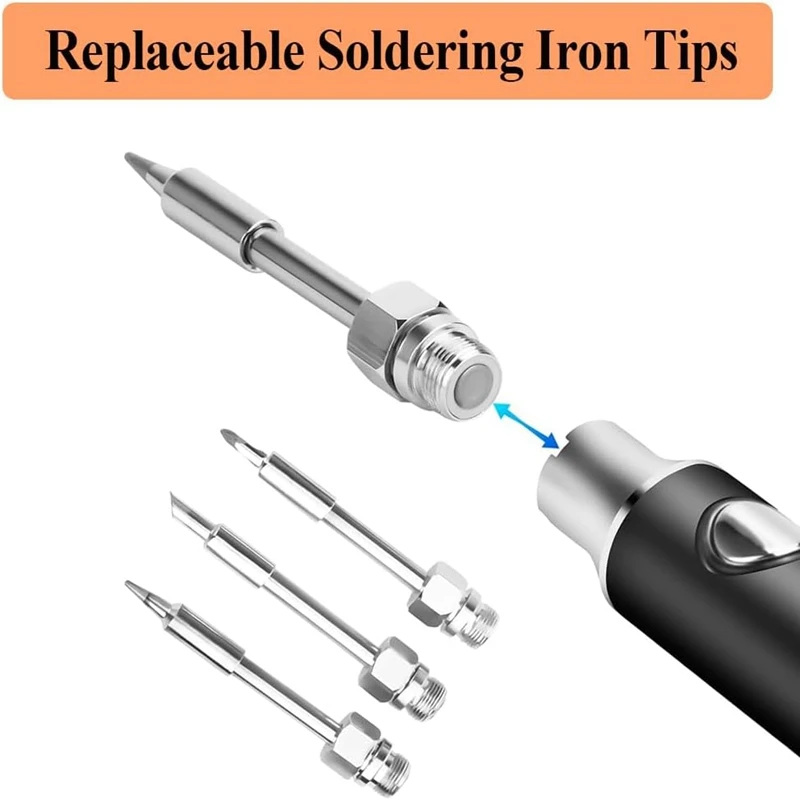 1pcs 510 Interface Soldering Iron Head Mini Portable Soldering Iron Tip Accessories Tool 8W USB Solder Tip