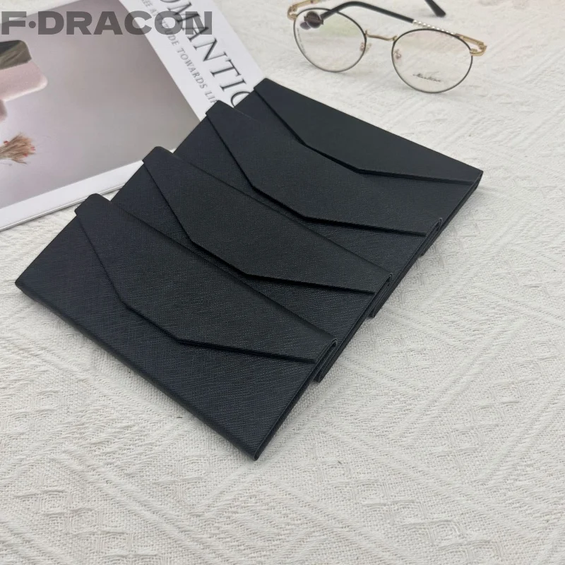 

Folding Glasses Box Black Lightweight Myopia Glasses Box Ultra Lightweight Fashion Glasses Box