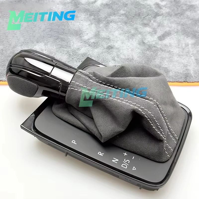Suitable for Volkswagen Golf MK7 Golf 7 DSG Leather Shift Handball Assembly Black Lines Matte Ball Head Car Modification Interio