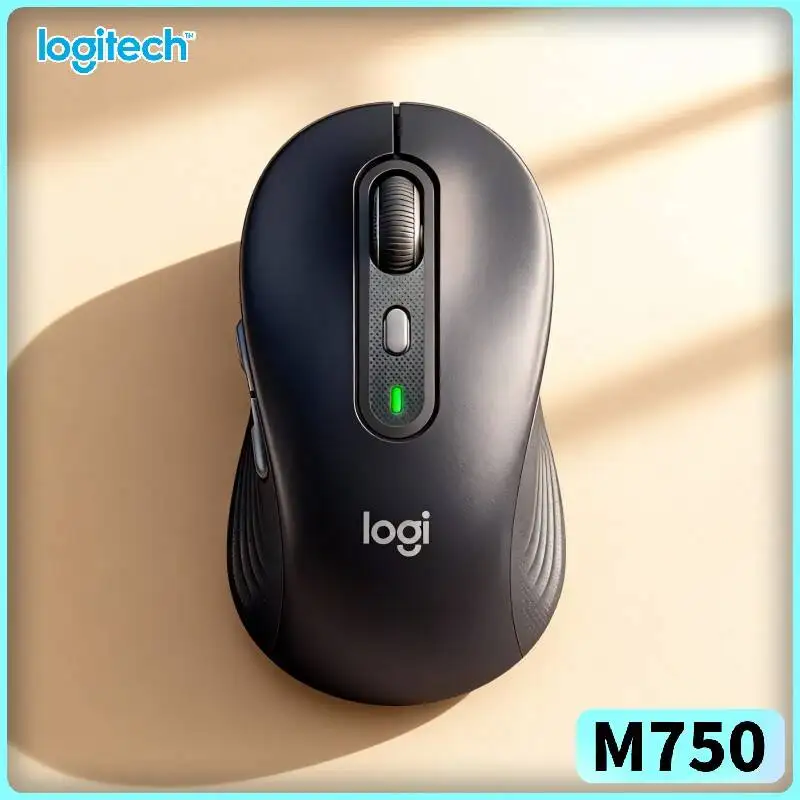 

M750 Office Mouse - 4000 High DPI Tracking, Rubber Anti-Slip Grips, 3-Device Switch, Home Desk Pick Tool