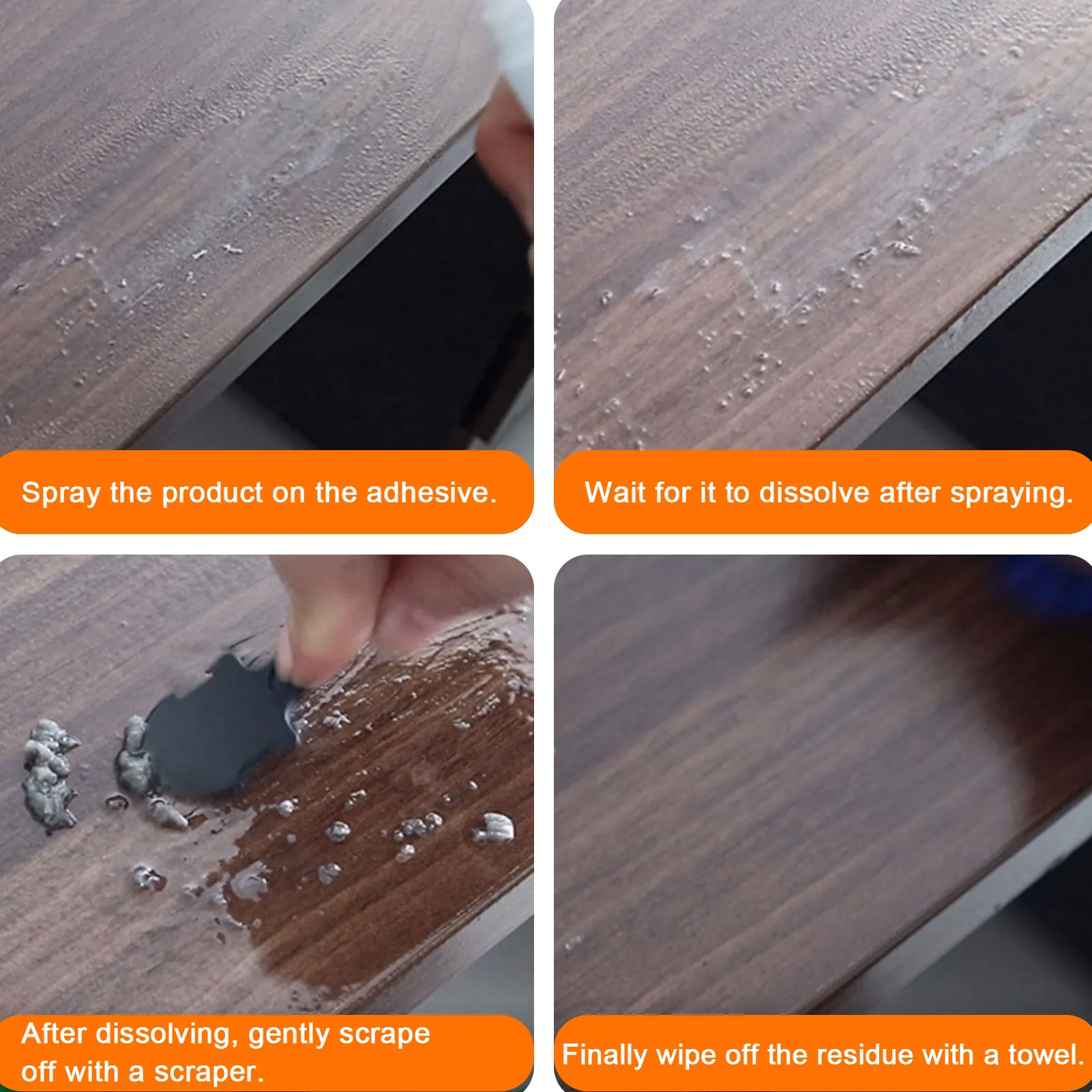 Stickers And Labels Remover Auto Adhesive Sticker Remover Sticky Stains Remover With Scraper All Purpose Cleaner For Car Home