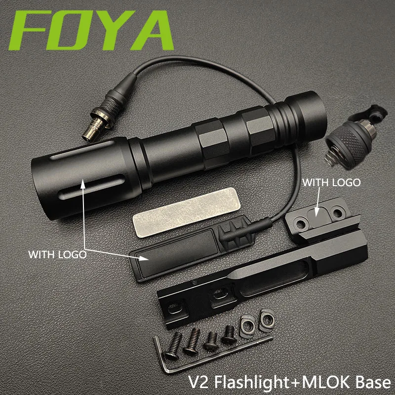 

Sotac V2 Weapon light M300 M600 Flashlight White LED Airsoft Rifle Hunting High Power V2 Scout Light 1350 Lumens mlok