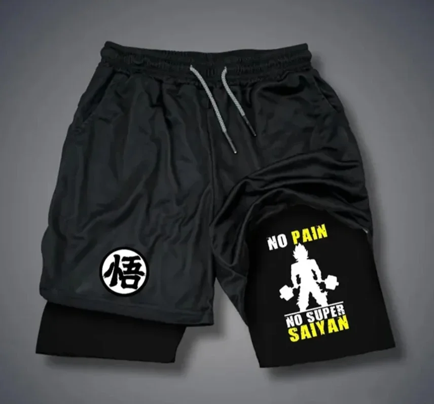 

2025 Новые модные мужские летние шорты Dragon Ball Joint, дышащие Super Saiyan Sun Wukong, свободные и универсальные трендовые