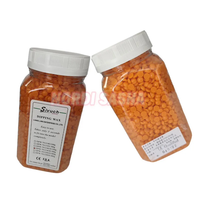 

300g/Bottle Dental Yellow Wax Grain Wax Dripping Wax Dental Lab CAD CAM Inlay Casting Wax Dentistry Technician Tool
