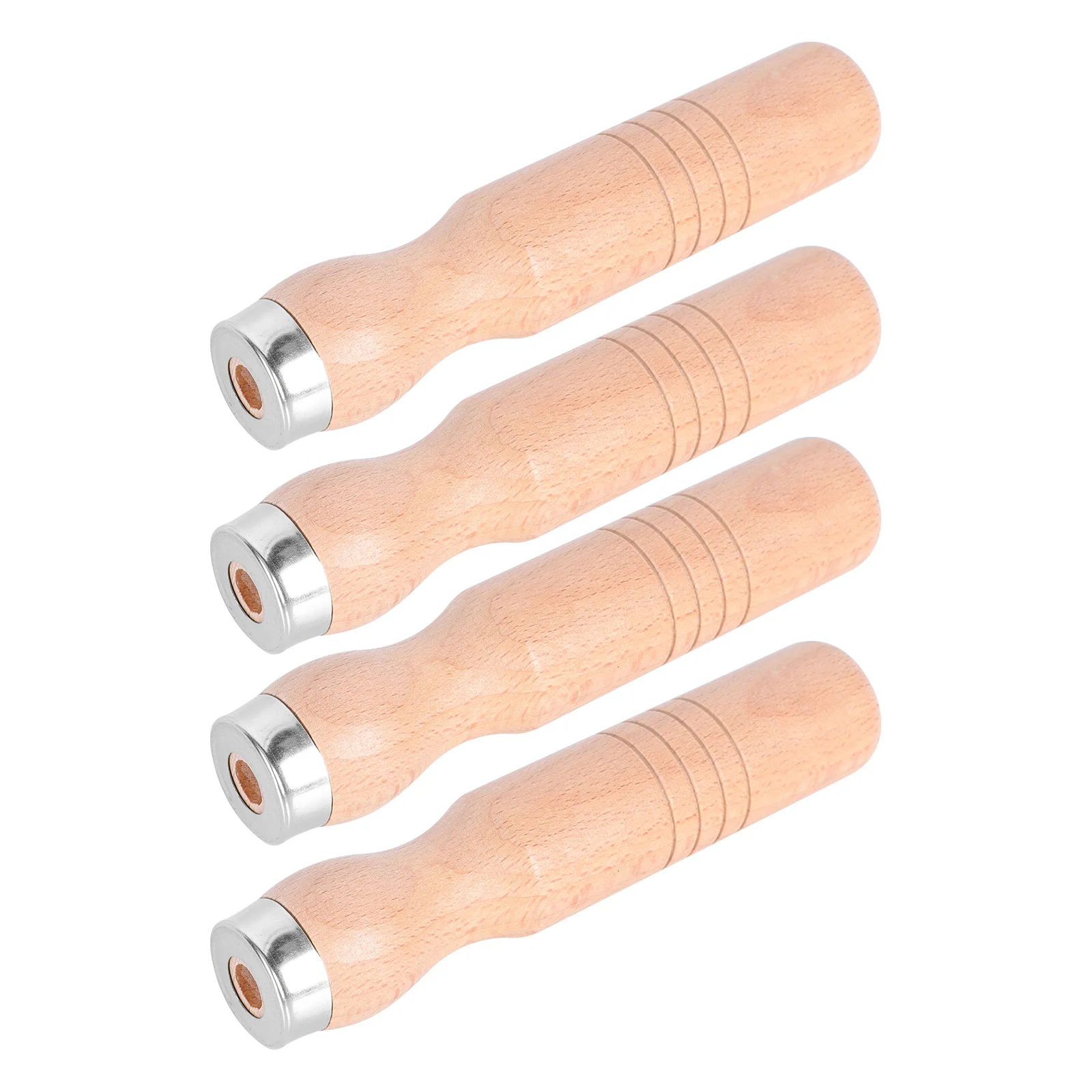 

4Pcs Wood File Handles Ergonomic Impact Resistant Screwdriver Handle Replacement Parts for Metal Woodworking Tools