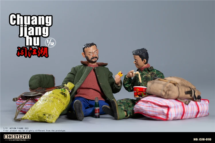 BOBTOYS CJH-010 CJH-008 1/12 Break into Society Confused Boy Funny Comic Series Full Set Model Chuangjianghu Action Figure Toy