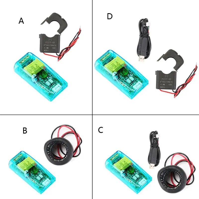 PZEM-004T Communicatiemodule met behuizing PC Spanning Stroom Vermogen Frequentie Vermogen Energiemonitor Hoge precisie