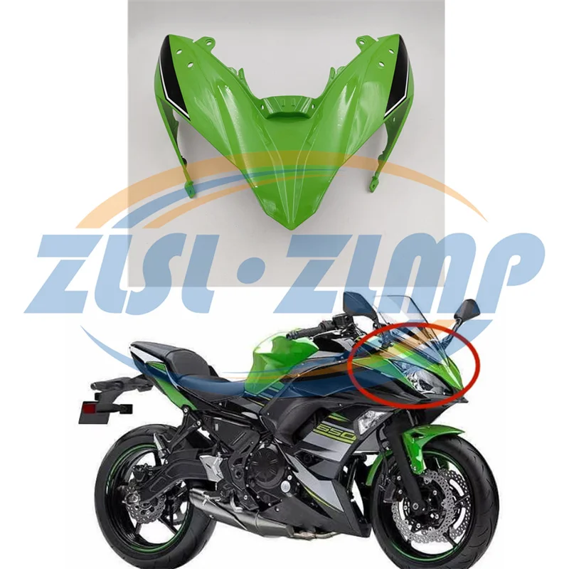 

Верхняя назальная маска для фар Kawasaki ninja 650 ER6F 2017 2018 2019 передний кронштейн для рулевого сигнала Нижняя панель фары