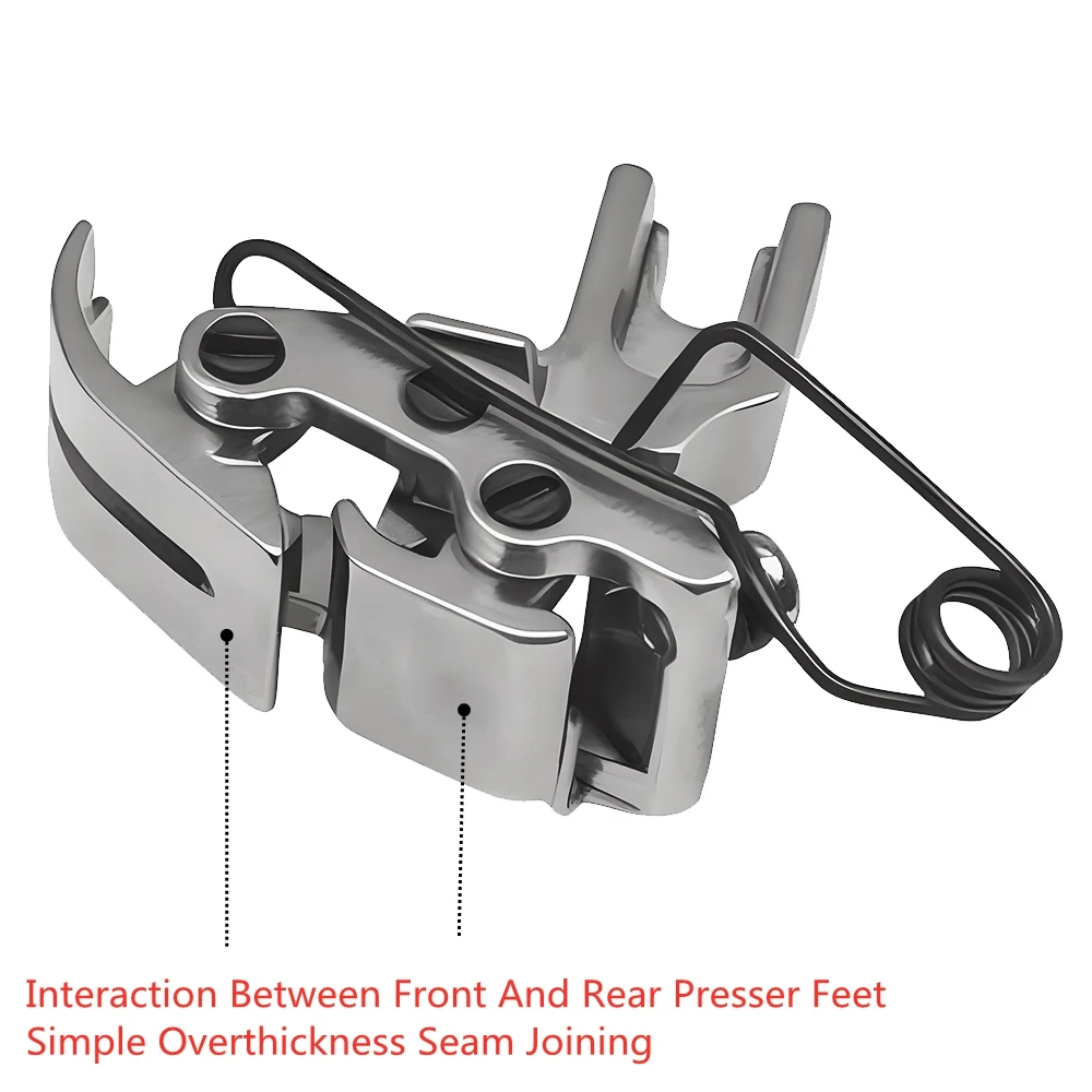 1 szt. KT141 przemysłowa płaska przednia tylna interaktywna stopka do szycia nierównej grubej tkaniny akcesoria do maszyn do szycia
