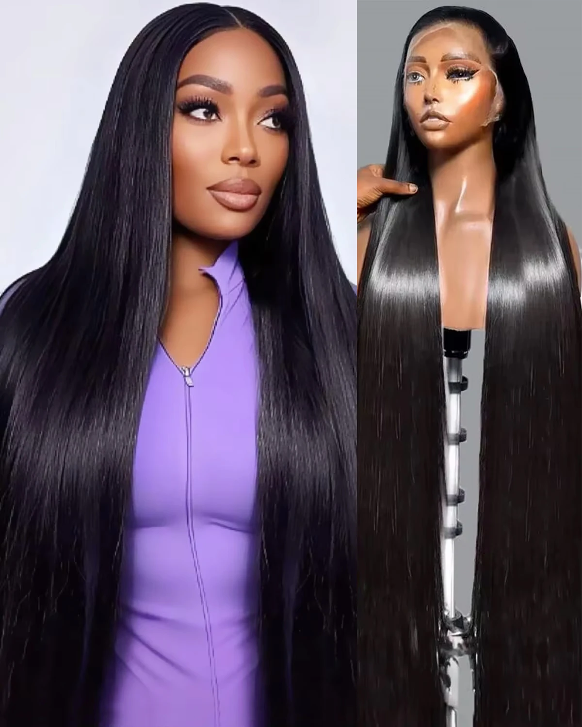 30 40 Polegada osso em linha reta cabelo humano frontal max-lace perucas 13x6 pré arrancado hd renda transparente 220 densidade peruca dianteira para mulher