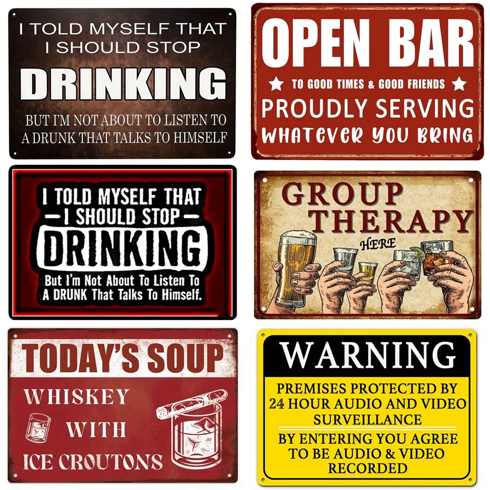 Divertidas Letreros Metálicos Vintage, Placas de Vodka Absolut, Arte de Pared para Terapia de Grupo, Decoración para Bar en Casa, Decoración para Club o Cueva del Hombre, A118