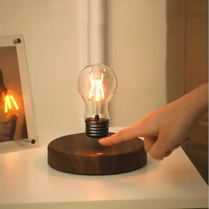 Zwevende Draadloze Magnetische Zwevende Led Bureautafel Nachtlampje, 360 Graden Automatische Rotatie Lamp Voor Geschenken, Kamer, Kantoor