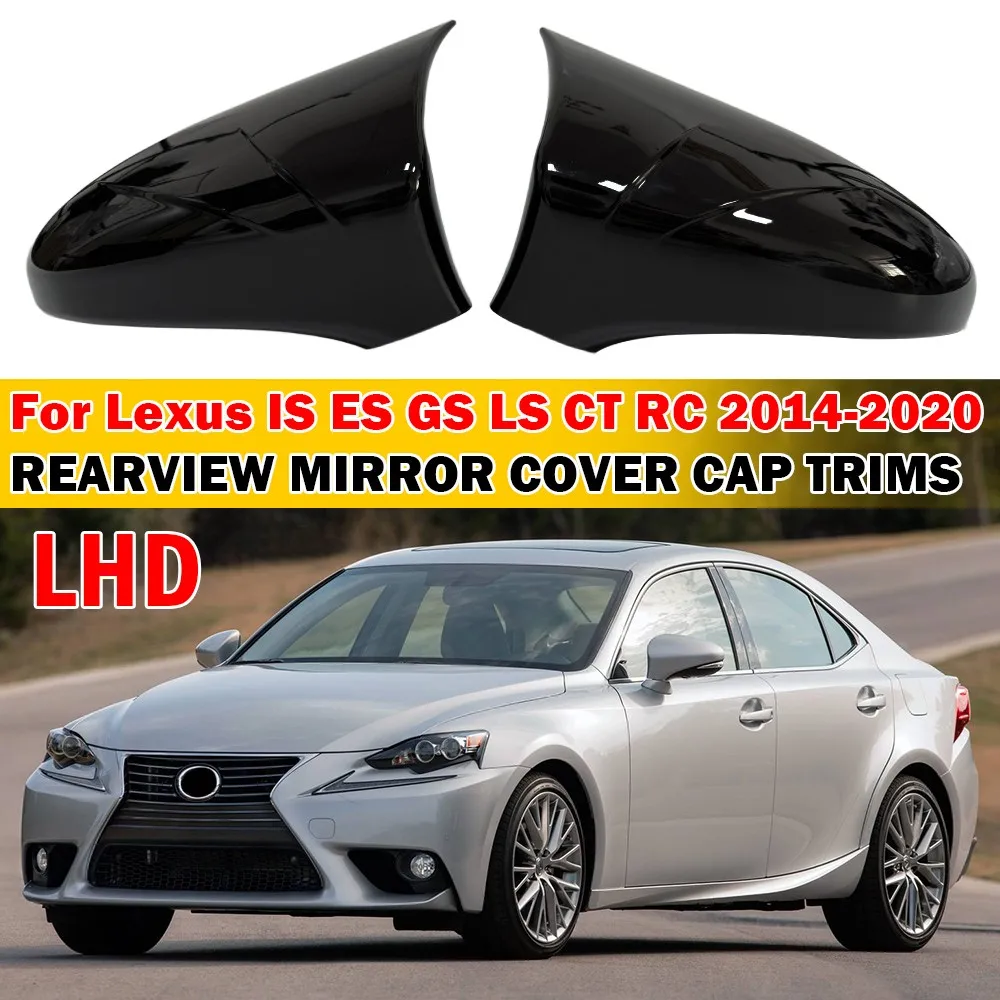 

Для LHD LEXUS IS ES GS LS CT RC F-Sport 2014-2020 2x Автомобильная наклейка на боковое зеркало заднего вида, крышка крыла, накладка на внешнюю дверь