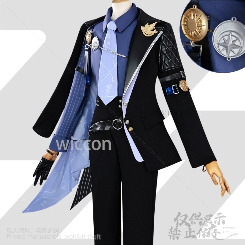 Zenless Zone Zero Cosplay Hugo Vlad أنيمي لعبة ZZZ وسيم موحدة الدعائم أحذية شعر مستعار مجموعة رجل مثير عيد الهالوين عيد الميلاد حسب الطلب