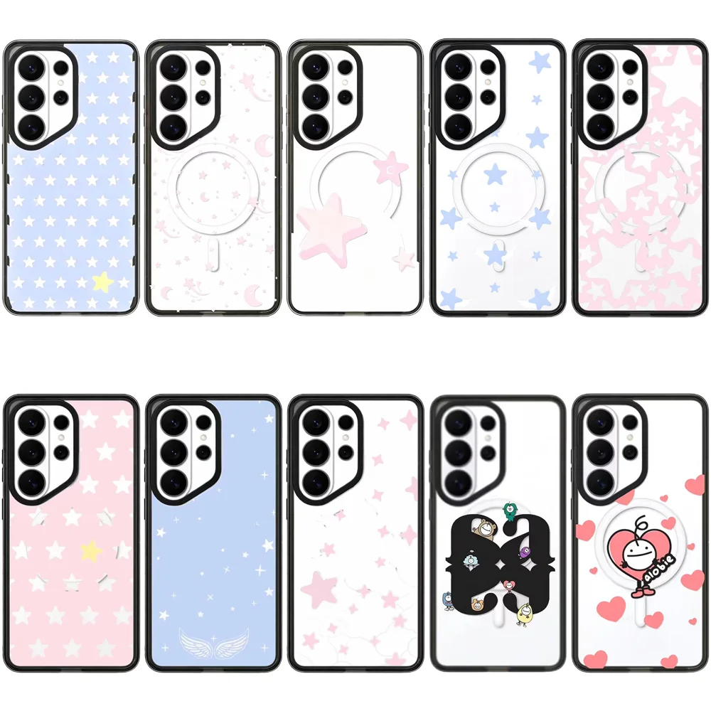 6071720 Acrylic Case for Samsung Galaxy S26 S25 S24 S23 Ultra S26U S24+ S25+ S26 Plus Protective Case