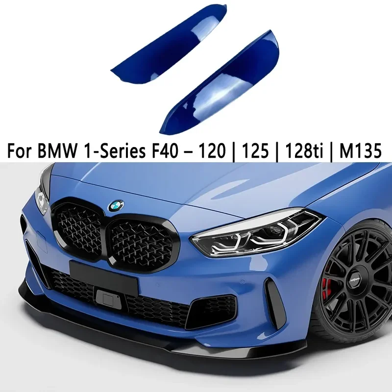 

For BMW 1-Series F40 120 | 125 | 128ti | M135 2019-2024 M Pack Front Splitter Car Front Bumper Side Air Intake Spoiler Trims