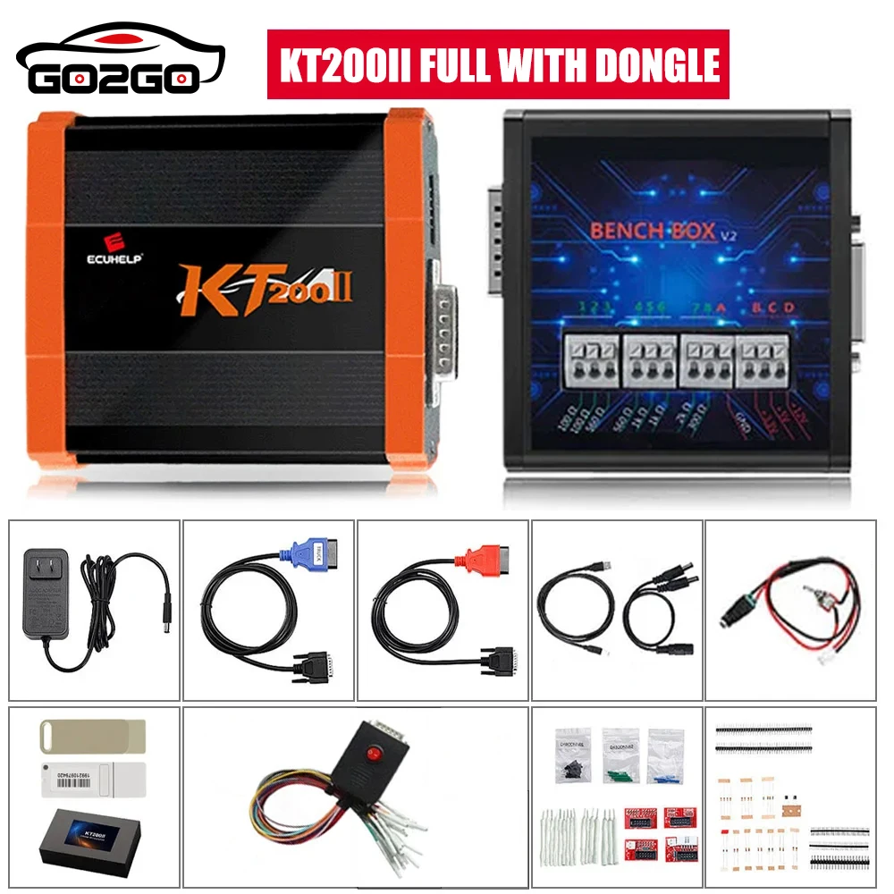 ECUHELP KT200II Full Version with Offline Workstation OBD2 ECU Programmer Tool for Car Truck Motorbike Tractor Boat