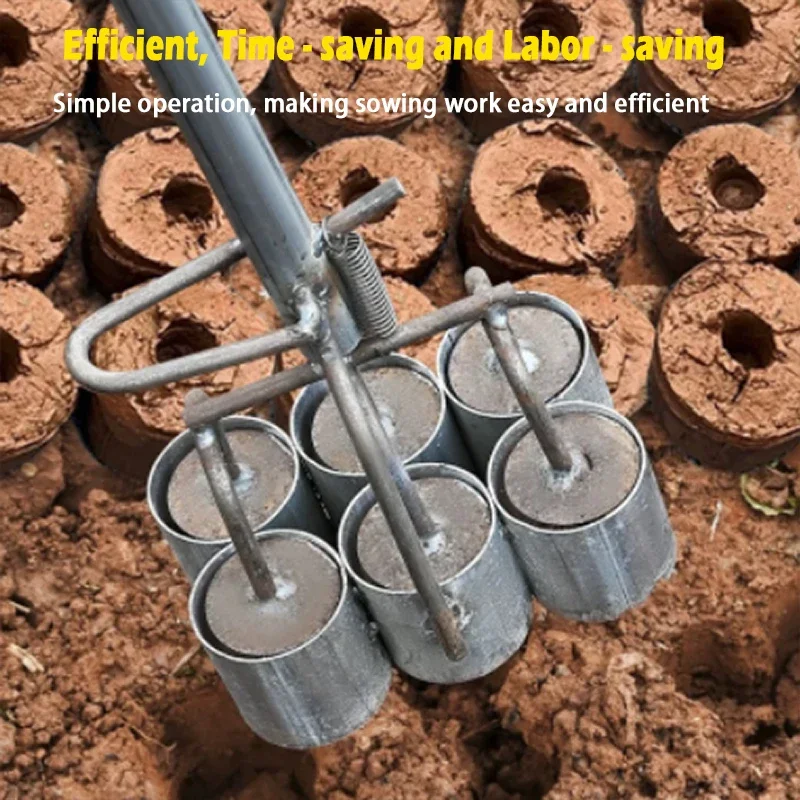 

Bulb Planter Tool Stainless Steel Grass Plugger Planting Tool Seedling Transplanter Planting Flower Bulbs Digger Garden Tool