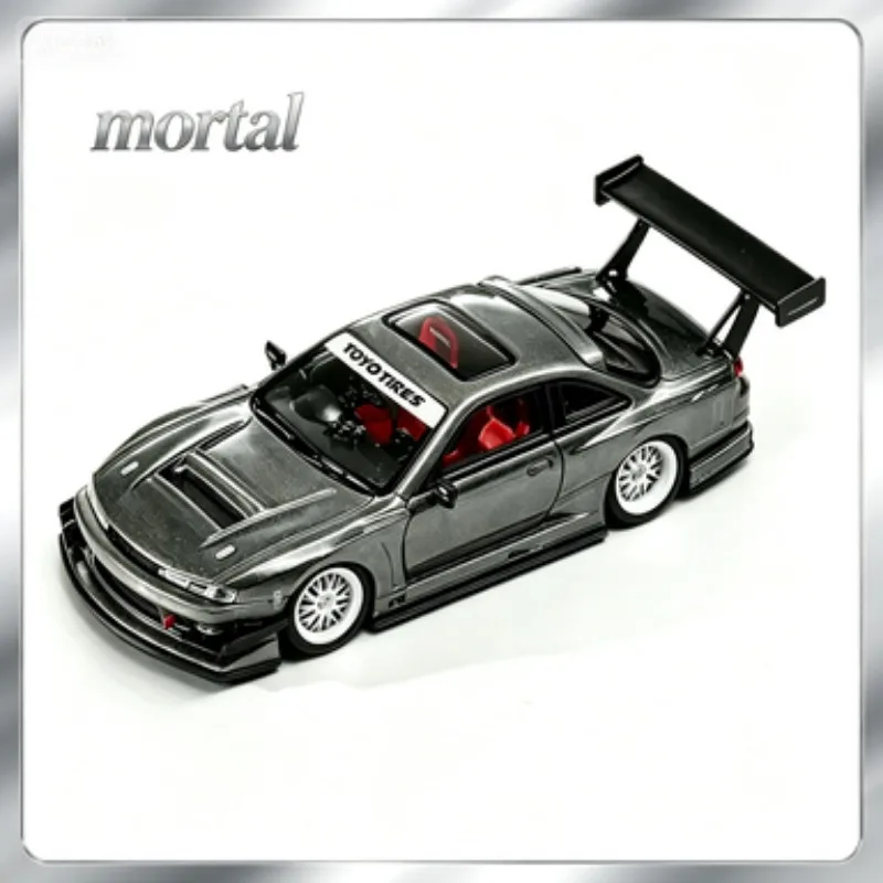 

1:64 Nissan Mortal S14 GT-SPEC Cast Alloy Model - A toy for boys' holiday gifts, an adult collection decoration item.