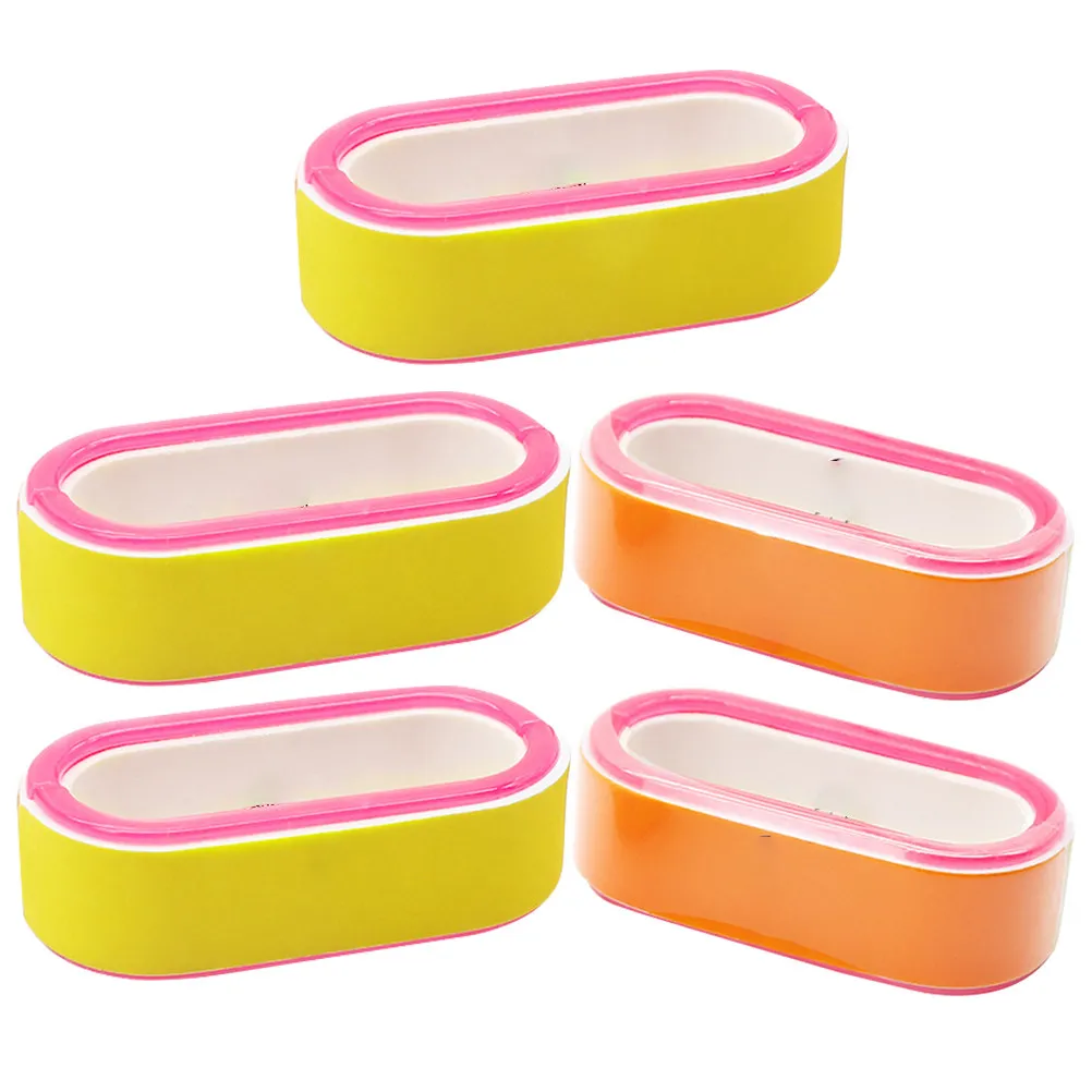 5Pcs Nail Repair File Circular Shaping Shining File Professional Nail Buffer Manicure Polish Thick Nails Removal Phototherapy