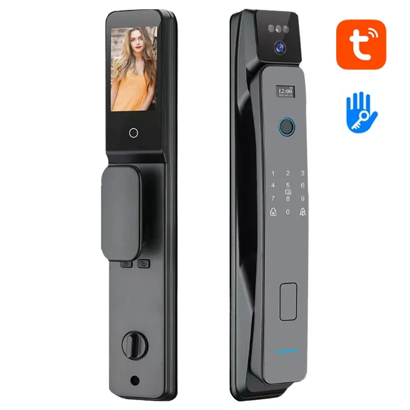 004 New Smart 3D Face Recognition Camera Automatic Smart Lock with Tuya Application - Buy Face Recognition Door Lock Face