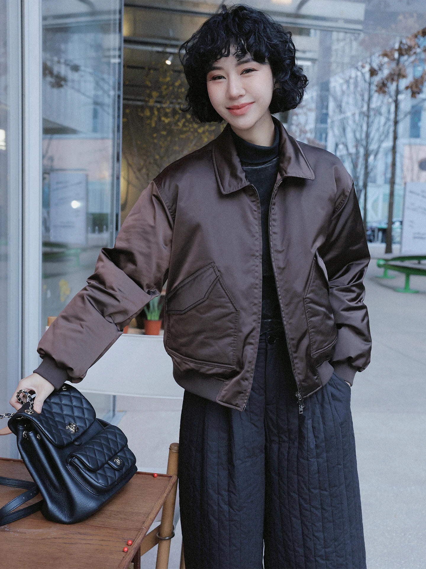 

TT ort White Goose down Jaet Cact Winter Coat Sli Durable Polyester Fiber Ladies Warm Coat