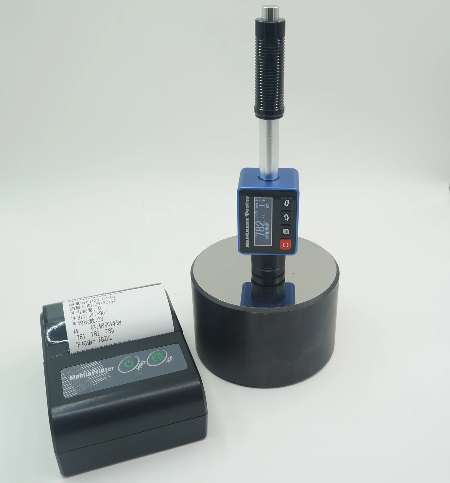 جهاز اختبار صلابة Leeb بحجم الجيب DH100، تخزين مجموعات 373-2688، برنامج Data Pro، جهاز تأثير D/DL/G، نوع الدرجة العالية. #4