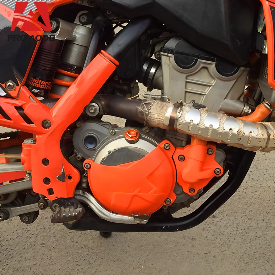 Motocross Clutch Cover Protection Cover Water Pump Cover Protector For KTM 250 350 SXF EXCF XCF XCFW FREERIDE SIX DAYS 2011-2016 view 4