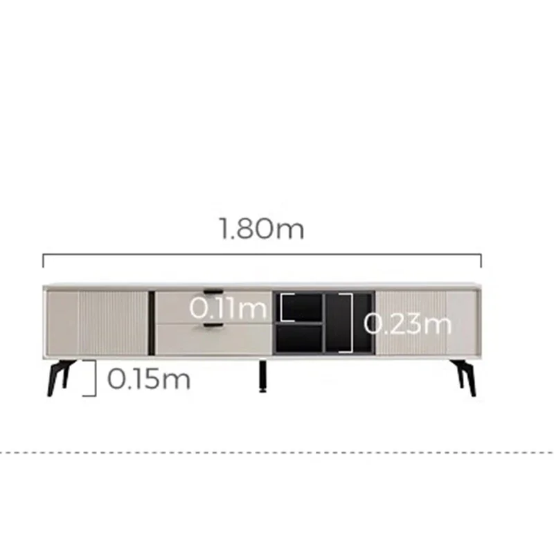 Supports de télévision en bois pour cheminée, meubles du milieu du siècle, console multimédia, meuble de salon, unité T1