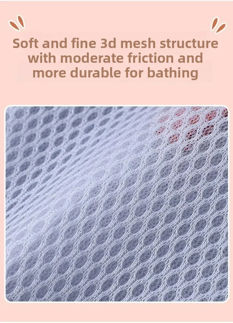 Sandwich-Seifennetzbeutel, doppelseitiges Seifenblasennetz, Badeschaumnetz, Gesichtsreiniger-Schaumbeutel für Dusche und Gesichtsreinigung – Detail 7