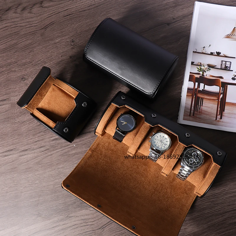 Watch Box High-end Watch Storage ******isex Leather Watch Box Anti-drop Portable Travel