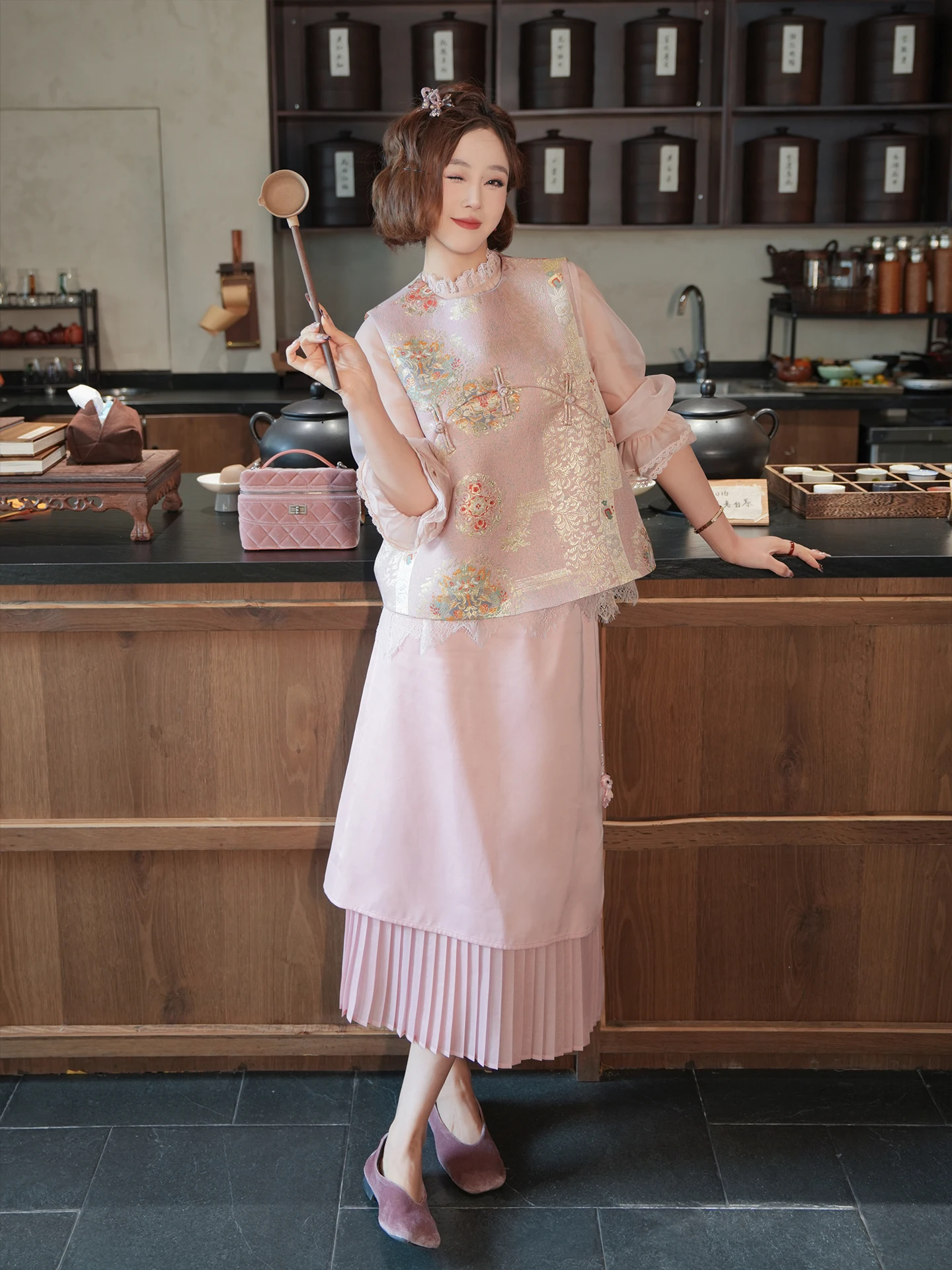 

Юбка Yolo из тафты и газа, весна 2026, с завышенной талией, длинная, из матового шелка, с эффектом глазури, комбинированная, средней длины, для женщин