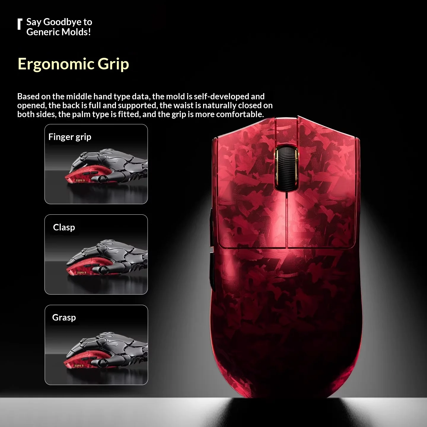 XINMENG ZERO3 Wireless Gaming Mouse PAW3950 PAW3395 8K 0.125ms